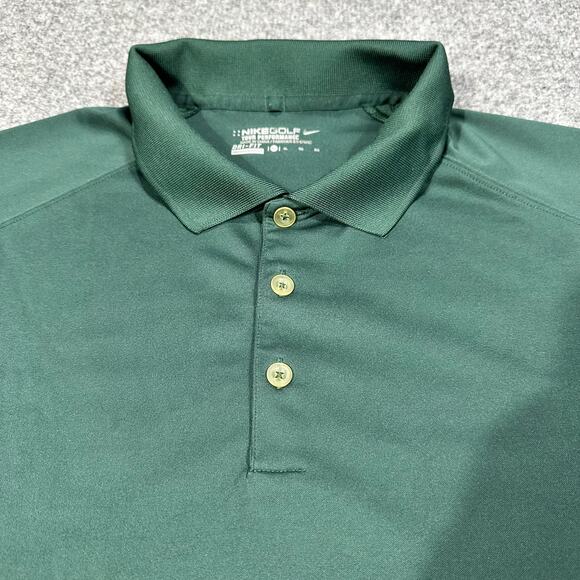 Nike Golf Tour Performance Dri-Fit Green Short Sleeve Polo Shirt Men’s Size XL - Picture 2 of 7